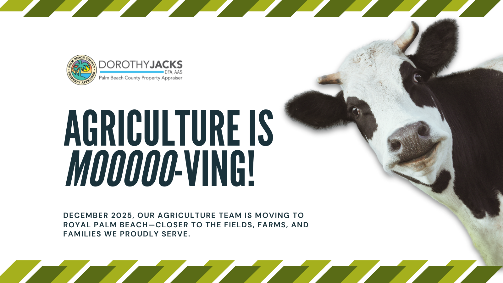 Agriculture is moving